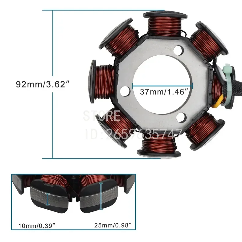 for  TTR50 TT-R50 2006-2020 Stator Coil 1P6-H1410 1P6-H1510-01 Motorcycle Generator Charging Coil Replacement Parts