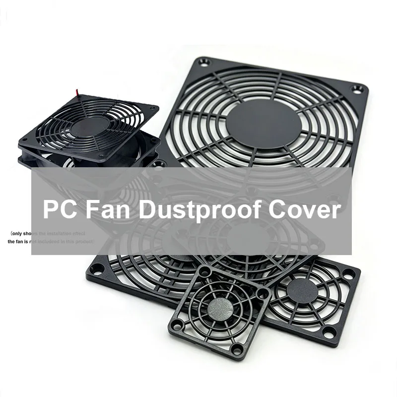 PC Fan Dustproof Cover Mesh Grill Guard Protector with Removable Front Plate 40mm 50mm 60mm 80mm 120mm for PC Case Cooling Fan