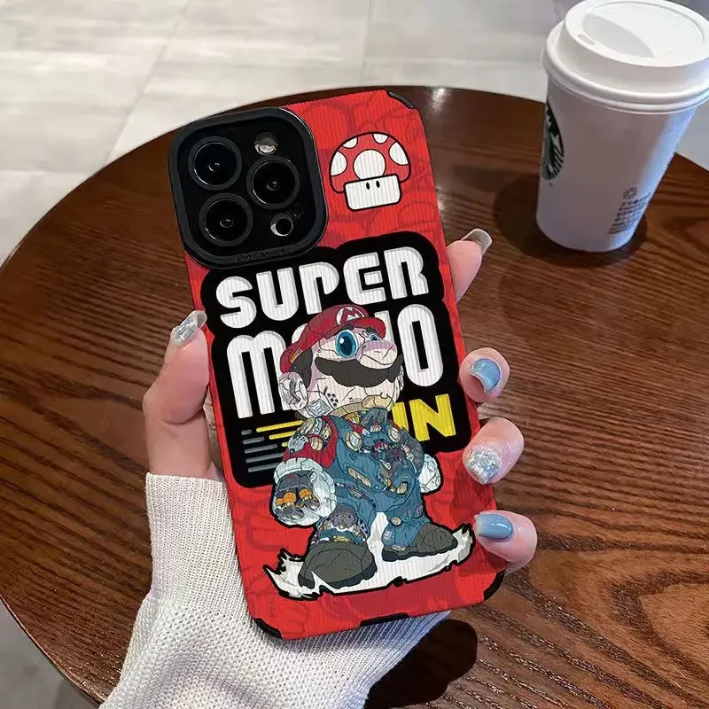 Super Mario Anime Phone Case for Iphone 14 13 12 11 Pro Plus X/XS XR XSMAX Inclusive Phone Shell Protective Anti-abrasion Cover