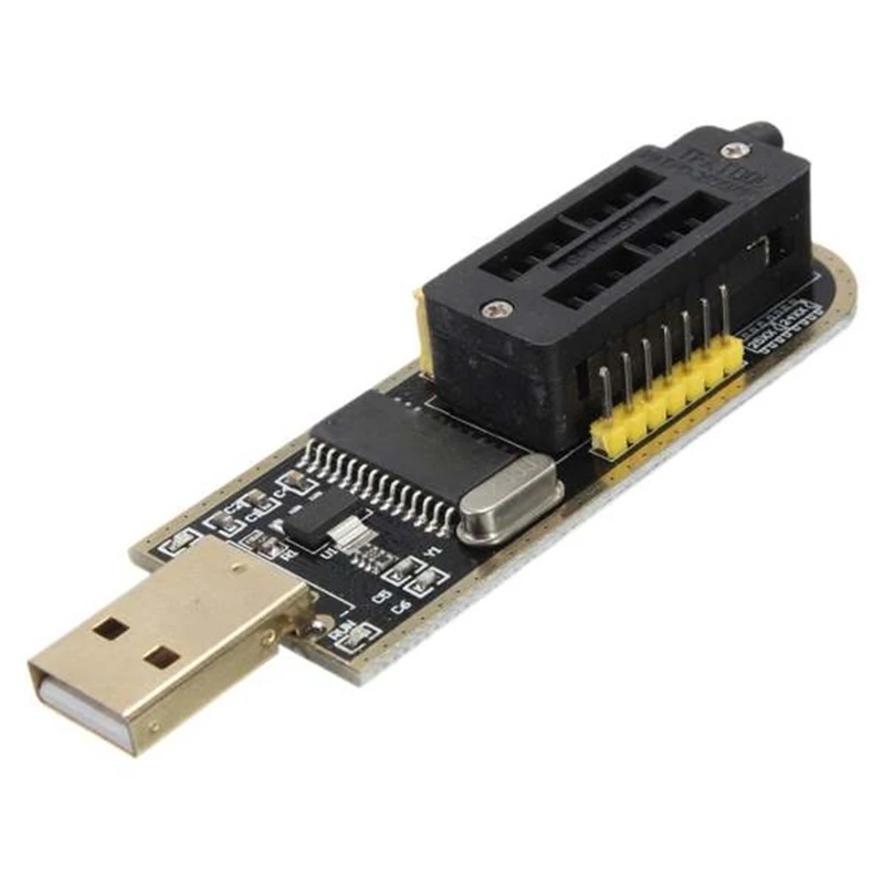 CH341A 24 25 Series EEPROM Flash BIOS USB Programmer Module + SOIC8 SOP8 Test Clip For EEPROM 93CXX / 25CXX / 24CXX