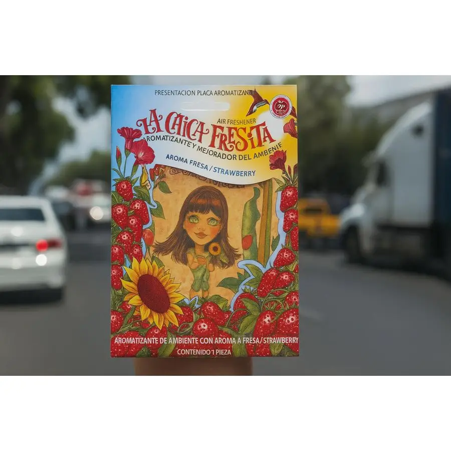 قطع الفراولة لا تشيكا فريسيتا معطرات الهواء أروميزانتي فريسا #4