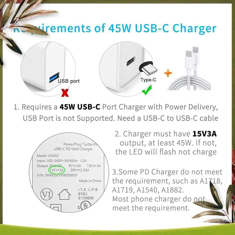New-10X Surface Connect To USB-C Charging Cable Compatible For Surface Pro7 Go2 Pro6 5/4/3 Laptop1/2/3 & Surface Book