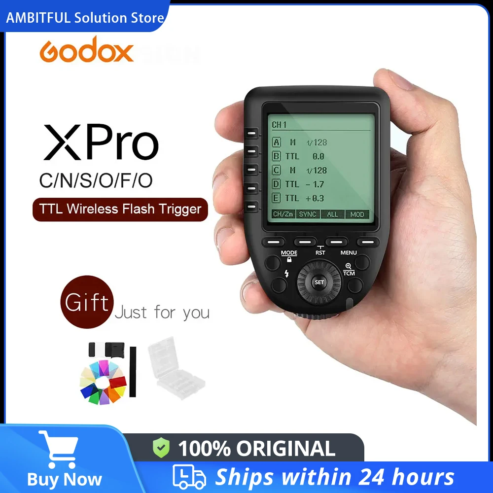 Godox Xpro-C Xpro-N Xpro-S Xpro-F Xpro-O Xpro-P 2.4G TTL Wireless Trigger Transmitter for Canon Nikon Sony Fuji Olympus Pentax