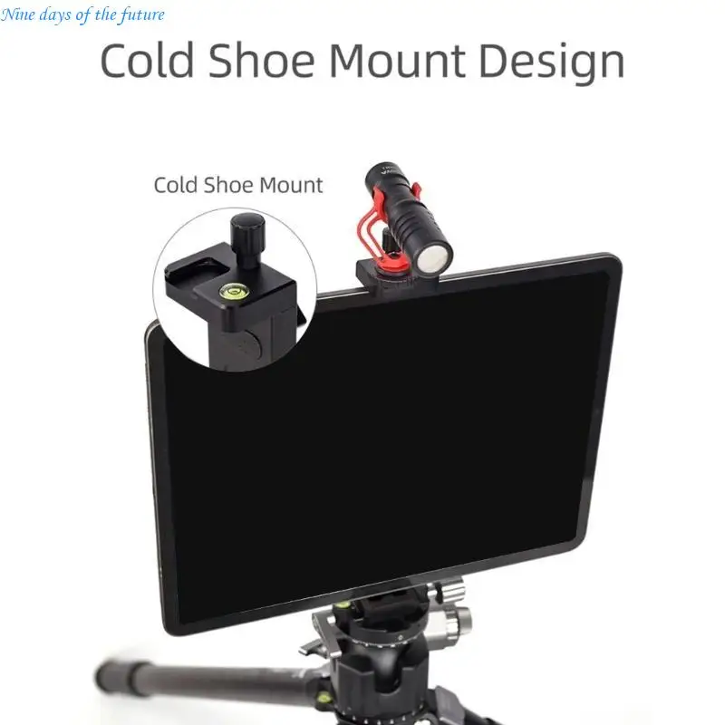 Universal Aluminum Alloy Tablet Holder Phone Stand Clip Mount Adjustable Bracket with Tight Knob for Mobile Phone Tablet E65A