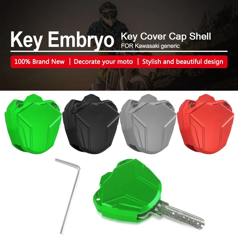 

CNC Key Cover Cap Creative Products Keys Case Shell FOR KAWASAKI ZZR600 ZZR400 ZZR250 ZZR1400 ZZR1200 ZXR400 ZX9R Accessories