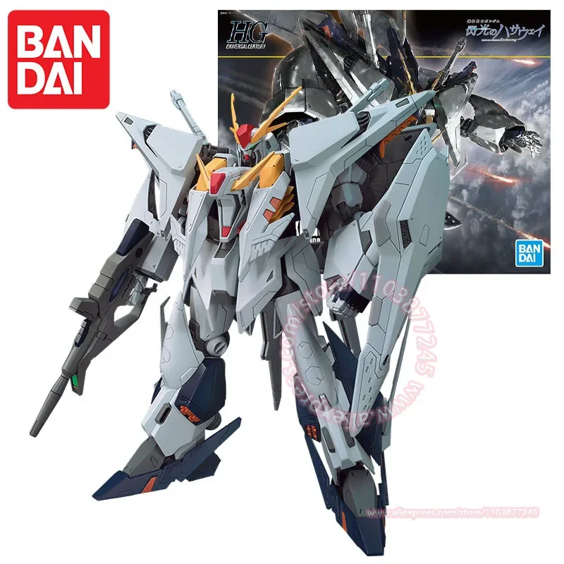 BANDAI HGUC 1/144 RX-105 XI GUNDAM MINOVSKY FLIGHT SYSTEM MOBILE SUIT Trendy Figure Peripheral Model Children Toy Action Figures