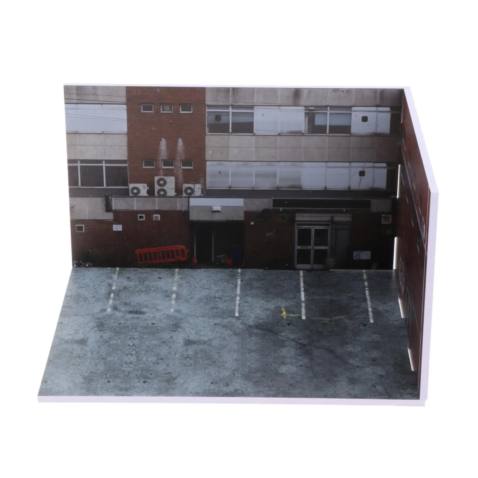 

1/64 Parking Lot Scene Action Figures Decor Birthday Gift Diecast Car Display Vehicle Scene Toy Mini Alloy Car Model Garage