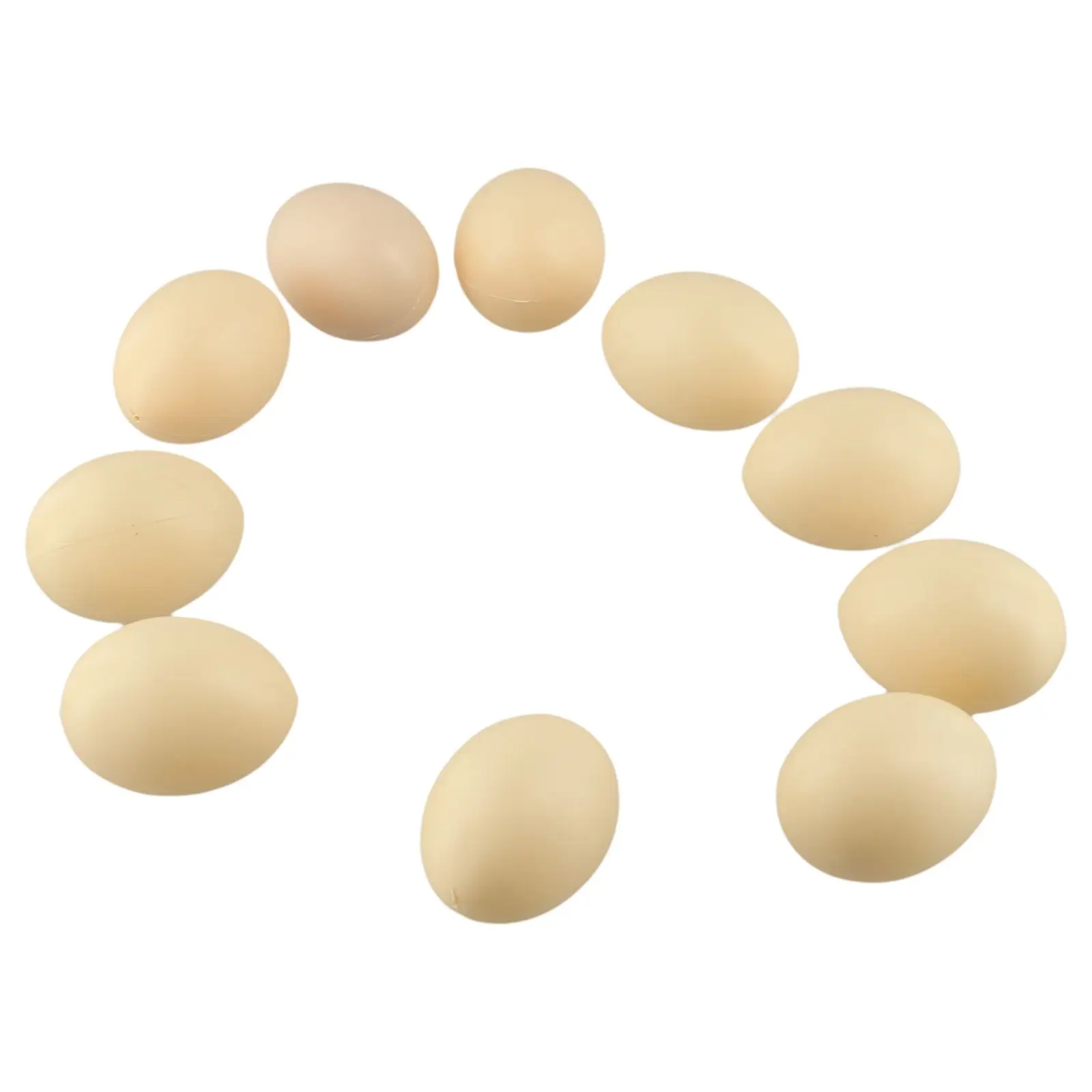 Egg 10-Faux Fake Chicken Eggs Get Hens To Eggs Poultry Mannequin Nest Eggs Home Decoration High Quality