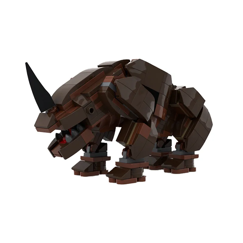 

Hot Mandalorianed Monster Building Blocks Movie Action Figures Space Animal Anime Bricks Rhino Model Children Toy Birthday Gift