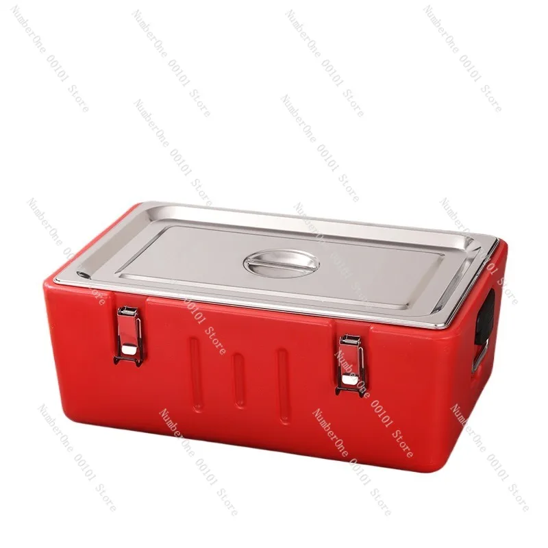 Contenedor Térmico de Acero Inoxidable de Gran Capacidad para Alimentos, Recipiente Comercial para Arroz, Almacenamiento de Almuerzo con Múltiples Compartimentos