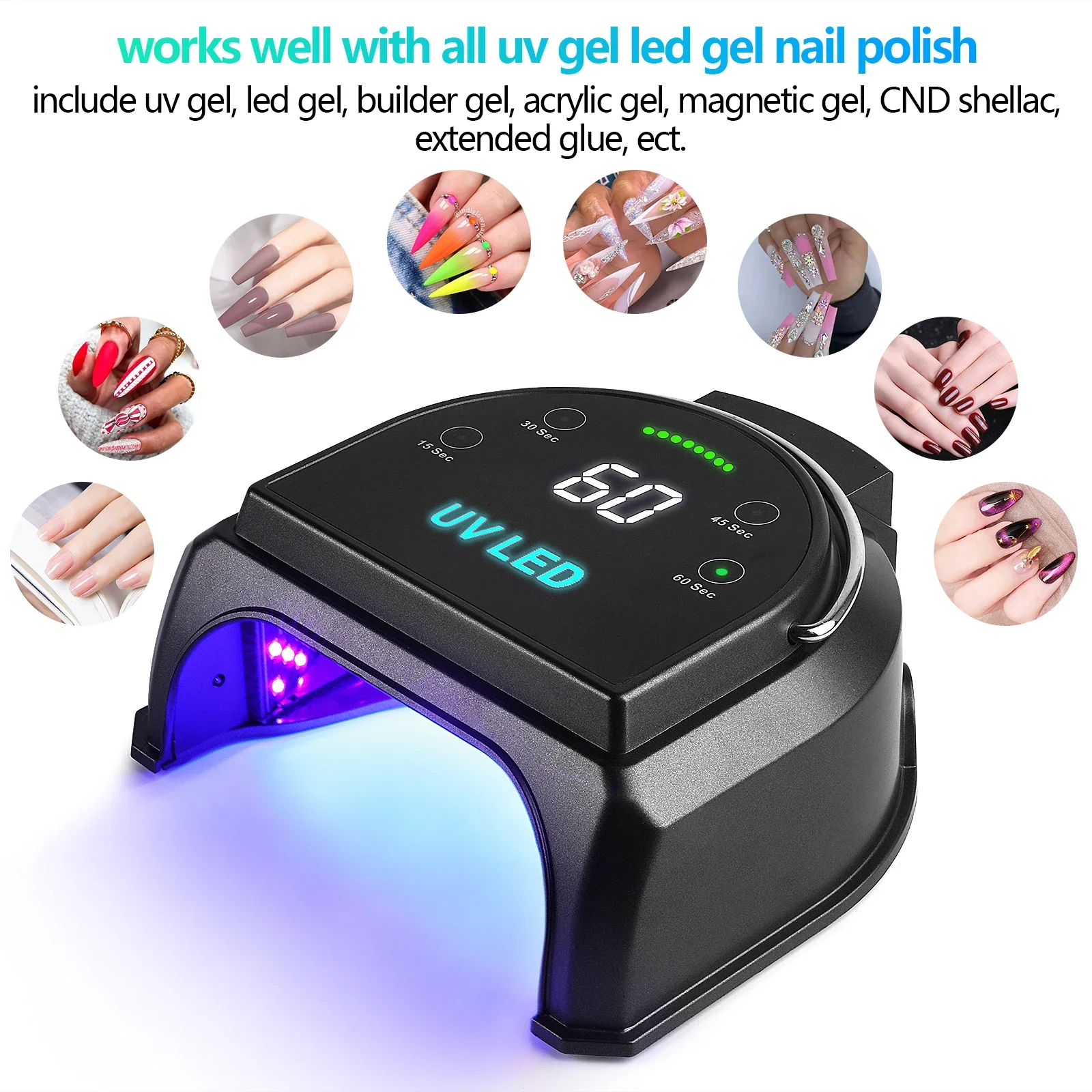 Nail supplies salon rechargeable best sellers professional uv light nail dryer