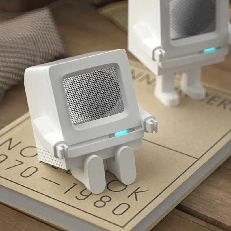 Haut-parleur robot Bluetooth USB, mini haut-parleur sans fil, portable, extérieur, petit audio tws, caisson de basses 3D évité