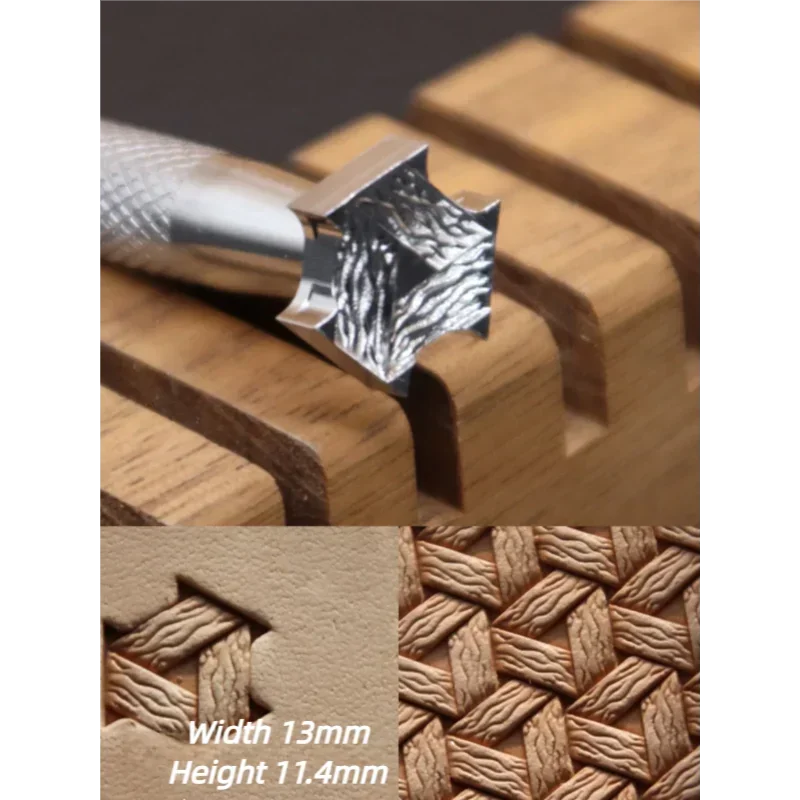 1 Piece Leather Carving And Embossing Tool BL413 304 Stainless Steel Cracked Handmade Leather Art Printing Stamping DIY Tool