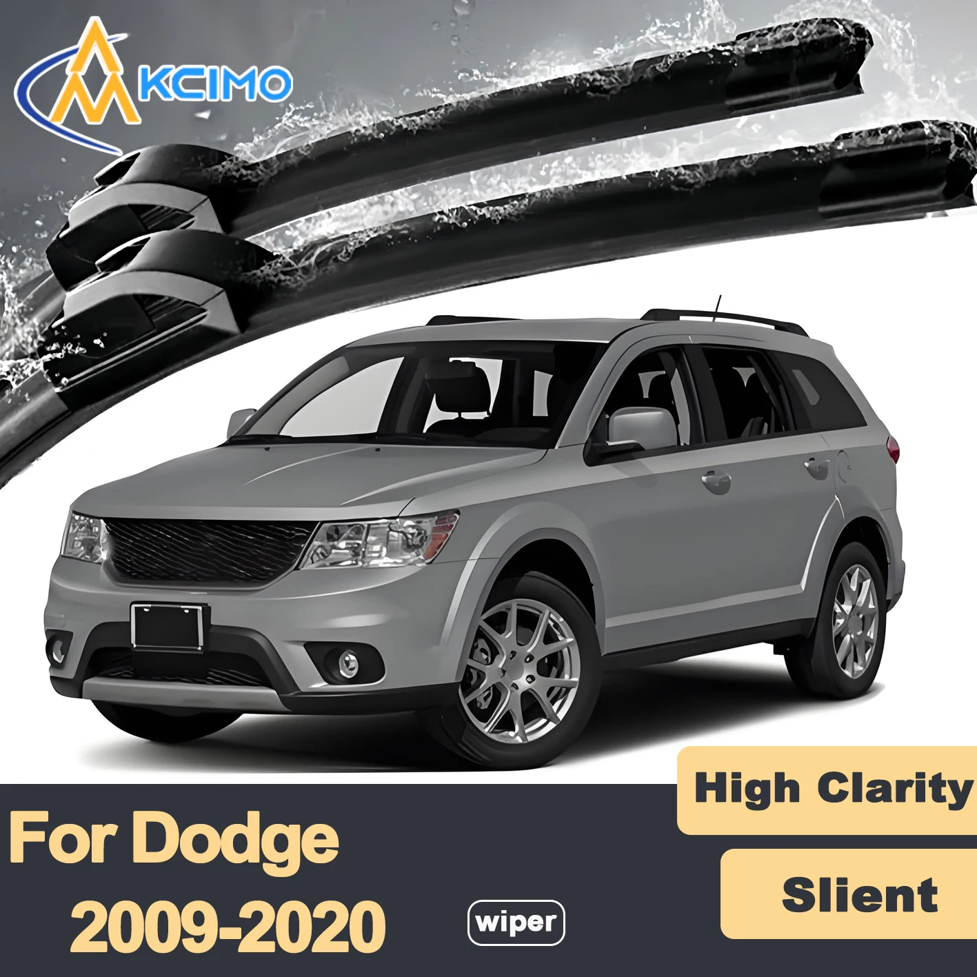 

Premium Rubber Durable Silent Windshield Wiper Blades 2pcs for Dodge Journey 2009-2020 Fiat Freemont JC JCUV