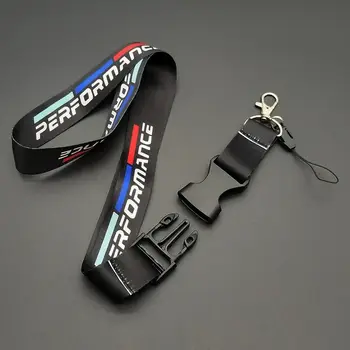 1個黑白性能標誌掛繩尼龍印花徽章風格鑰匙圈,適用於BMWM Performance E90 E60 E46汽車配件 6 最佳銷售 寶馬鑰匙扣 - №2