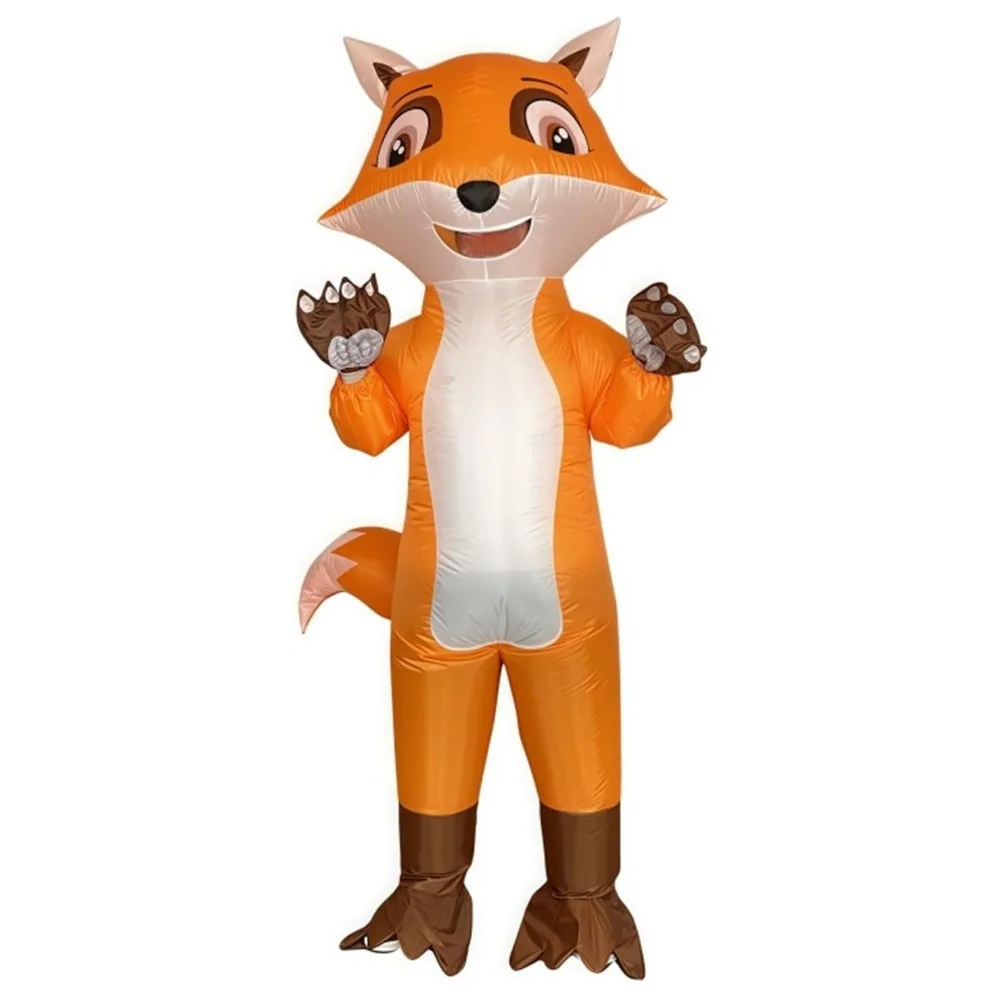 Aufblasbares Kostüm, Halloween-Fuchs-Kostüm für Erwachsene, aufblasbare Kostüme für Herren und Damen, ausgefallene Cosplay-Kostüme, Partykleid, Anzüge