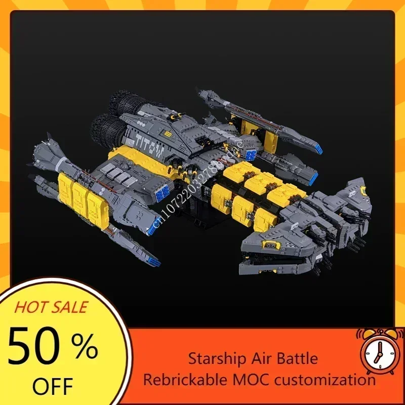 5873PCS MOC Space Battle Battlecruiser - StarCraft Model Custom Puzzles Technology  DIY Creative Assembly Toys Kids Gifts