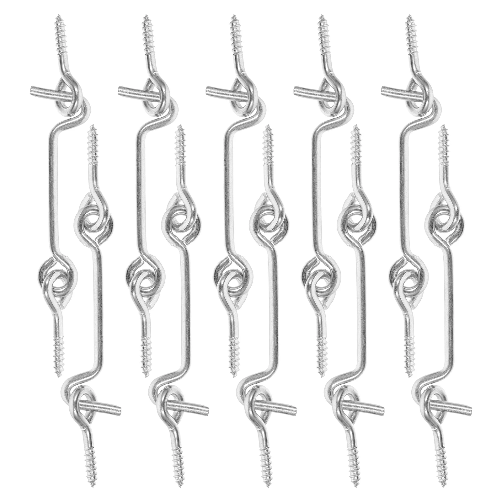 10pcs 2 5 Inch Cabin Latch Door Window Hooks Galvanized Steel Sturdy Windproof Home Office Supermarket Factory Hardware