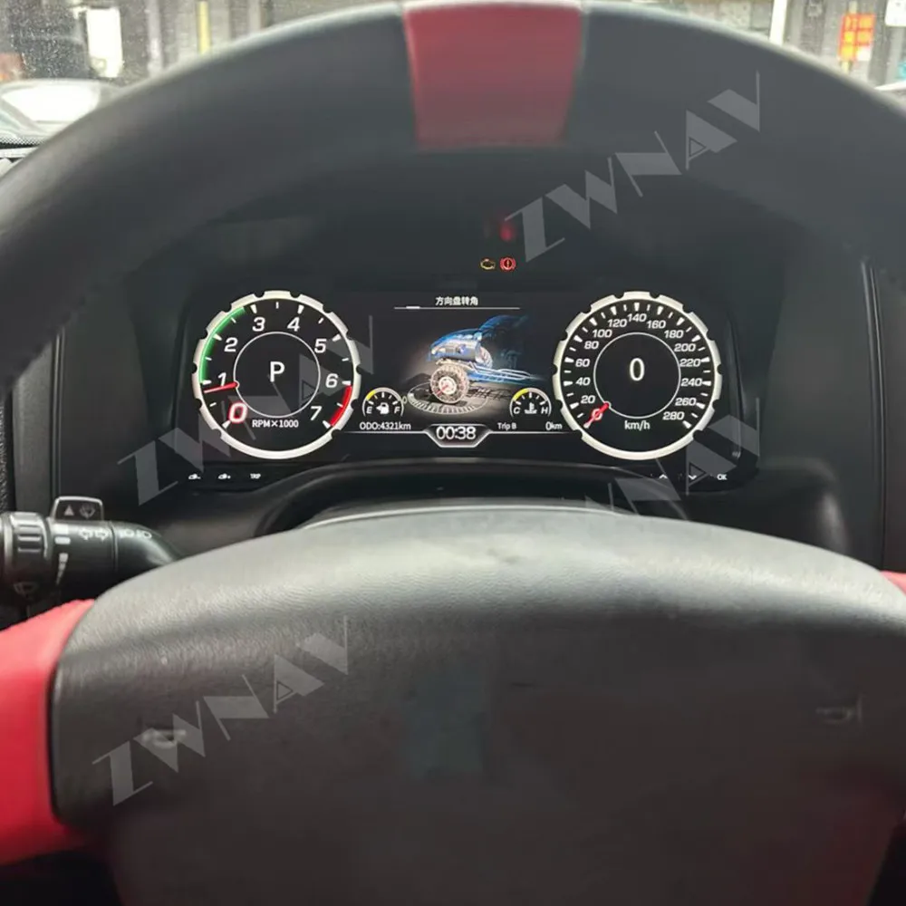 تصميم جديد لوحة القيادة العنقودية ل هامر H3 2005-2010 LCD لوحة أدوات عرض افتراضي قمرة القيادة عداد السرعة الافتراضي لوحة القيادة #6