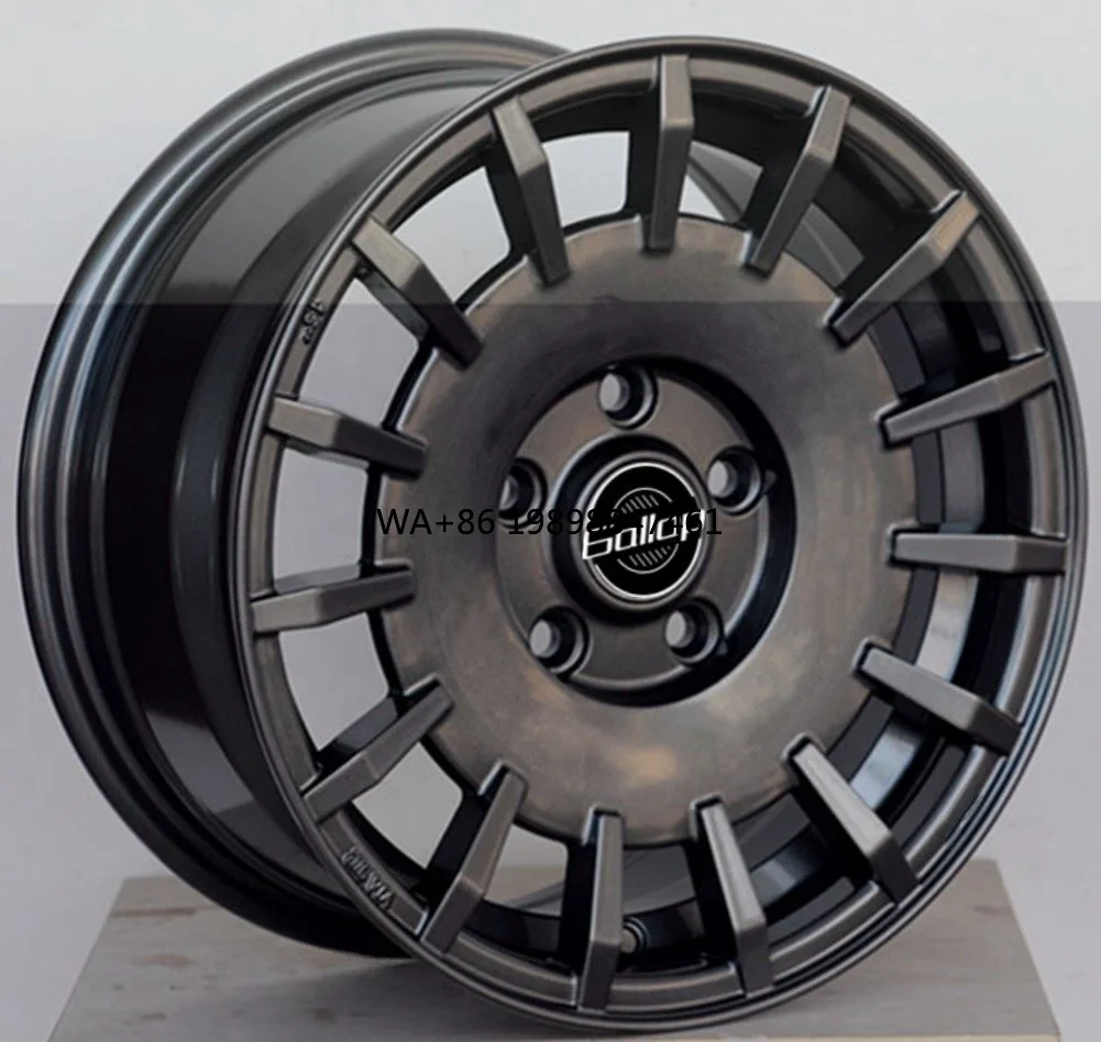 Gallop 15/16 Inch 4/5 Lugs 108mm ET30 Alloy Wheel Rims Hot Sale Rally Racing White/Red/Gun Metal Grey for Passenger Cars
