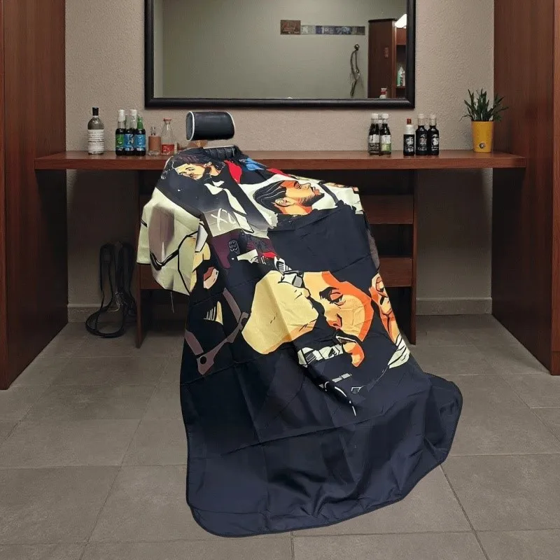 Various Style Hair Salon Robe Breathable Non Stick Hair Cutting Apron Barber Shop Cloak Tools Hairdressing Workwear Hat