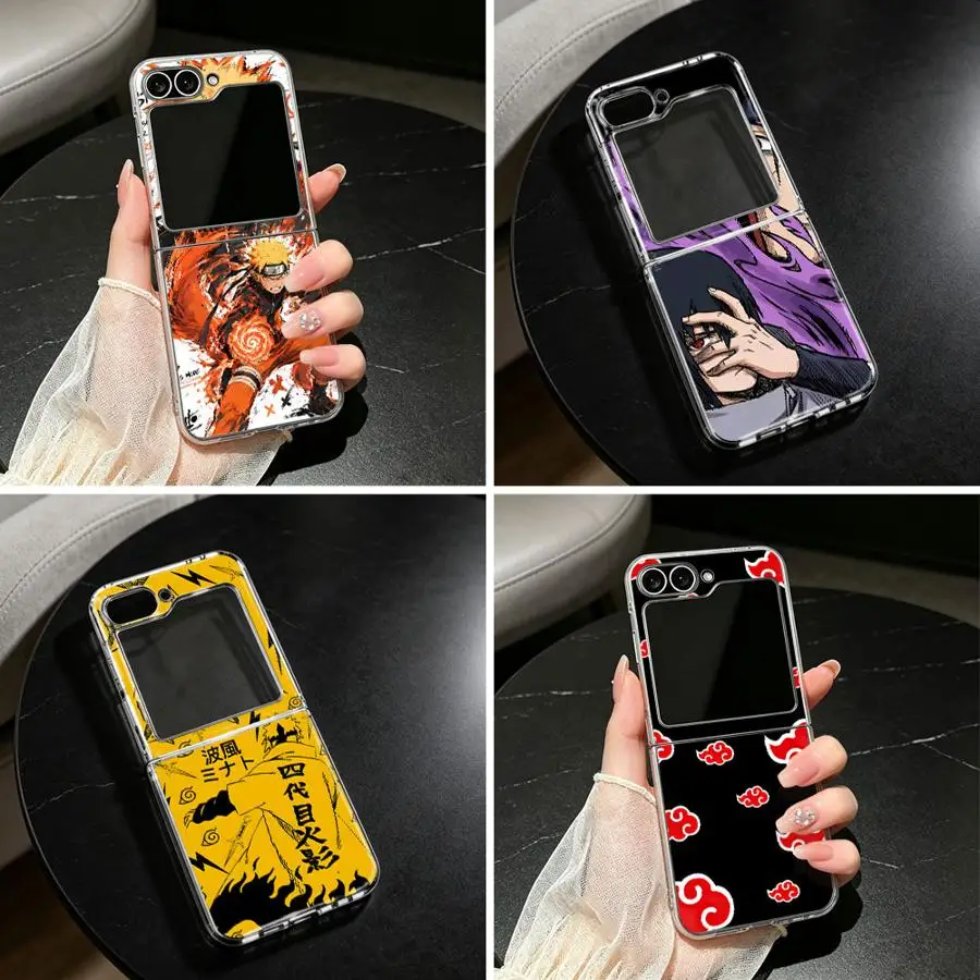 Swift Warrior N-arutos Case for Samsung Galaxy Z Flip 7 ZFlip4 ZFlip3 ZFlip7 FE Z Flip 6 5 4 3 ZFlip5 ZFlip6 Transparent Soft