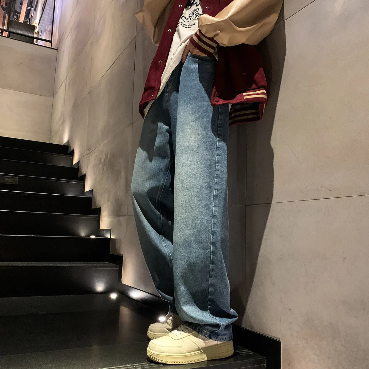 

2023 New Hip Hop Harem Jeans Pants Men Loose Joggers Denim Casual Sweatpants Korea Ankle Length Trousers Streetwear Male Clothes