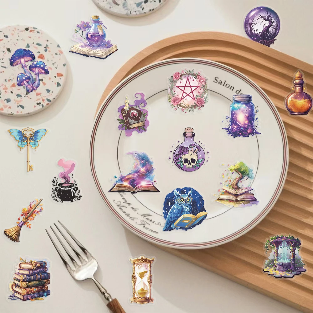 50Pcs Magic Planet Cartoon Toys Stickers Notebook Phone Case Laptop Luggage Waterproof PET Sticker Decoration Supplies