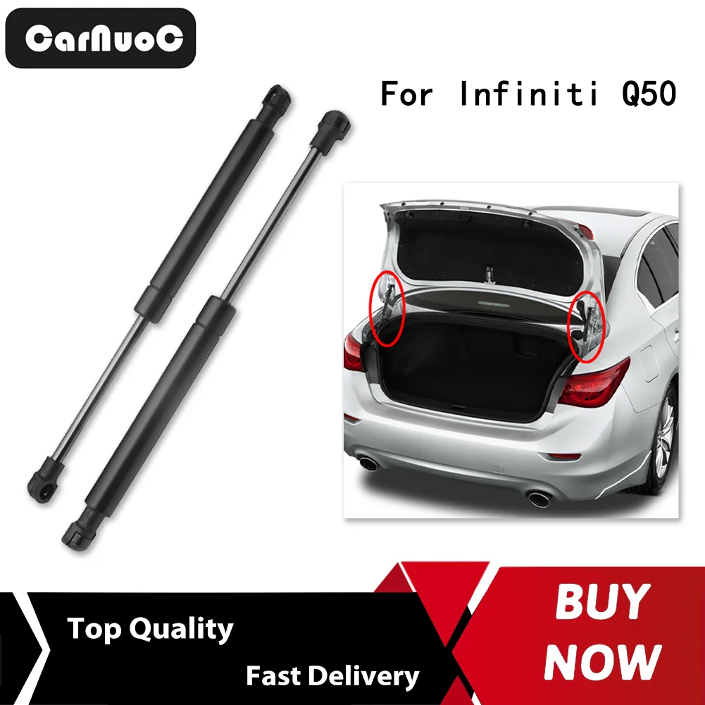 

2Pcs For Infiniti Q50 2014 2015 2016 2017 2018 Car Carbon Fiber Black Stickers Interior Trim Decorative Accessories