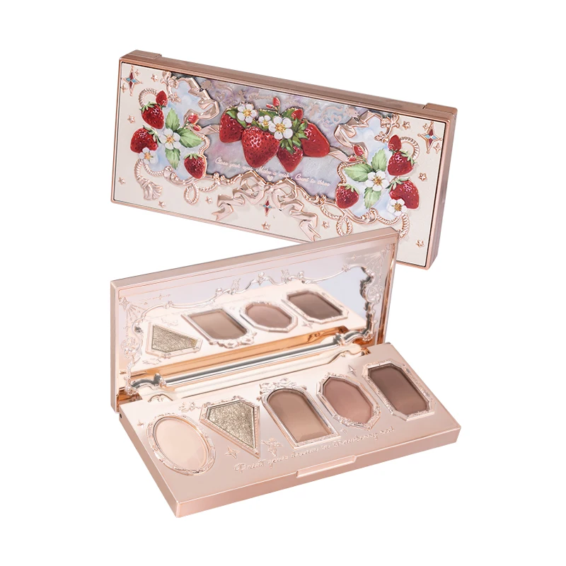 Paleta Cieni do Powiek Flower Knows Strawberry Rococo Series 5 Kolorów Perłowe Ziemniaki Mashed Potatoes 2025