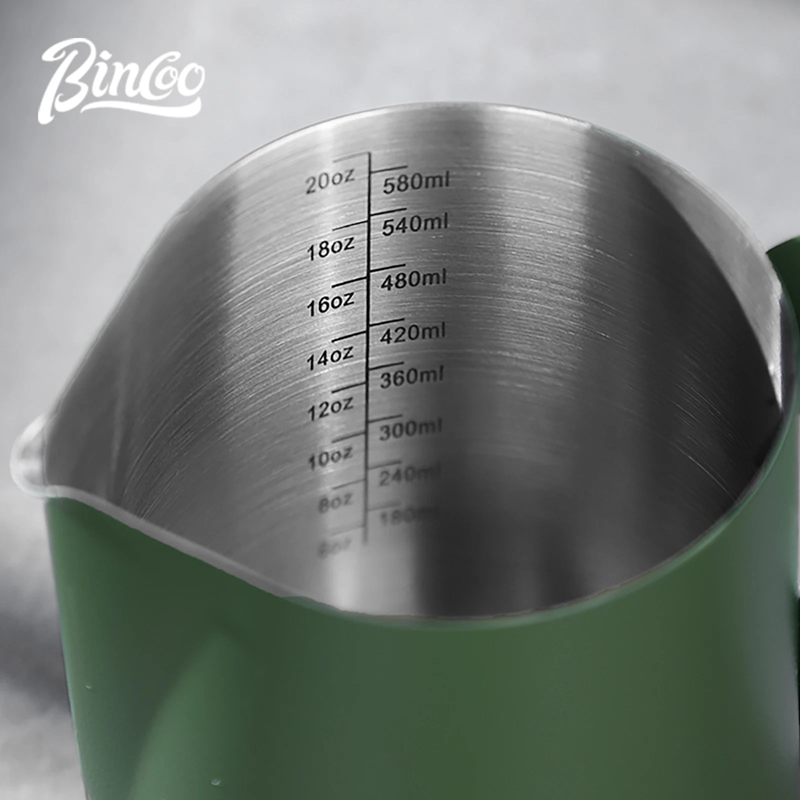 

Bincoo 350ml 600ml Milk Frothing Pitcher Coffee Cup，Electric Milk Foamer Coffee Whisk Mixer ，Coffee latte art needle Barista To