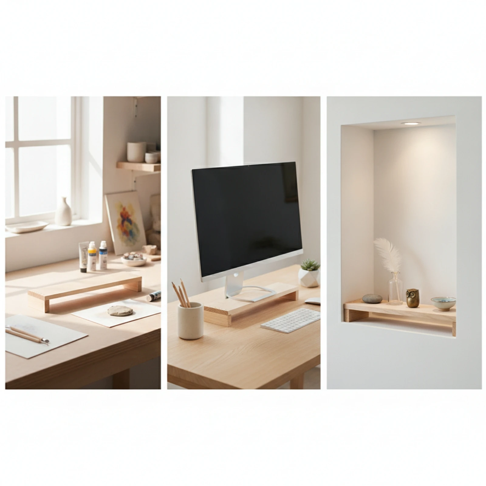 Wooden Hand-Rest Board Low-Profile Pottery Hand Rest Board Sturdy Long-Lasting for Potters, Sketching