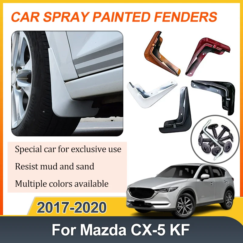 

Car Front Rear Fender For Mazda CX-5 KF Accessories MK2 2018 2017-2020 Mud Flaps Splash Guards Mudguards Baking Paint Mudflap