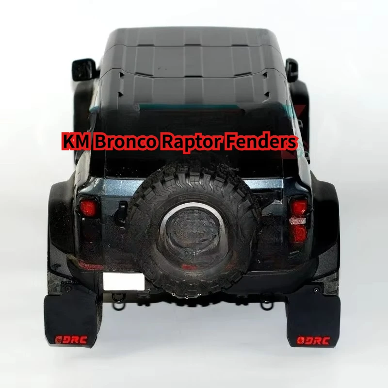 Widened Soft Rubber Mudguards Mud Flaps KM Bronco Raptor 1/8 RC Rock Crawler Simulation OP Upgrade Parts No Cutting Installation