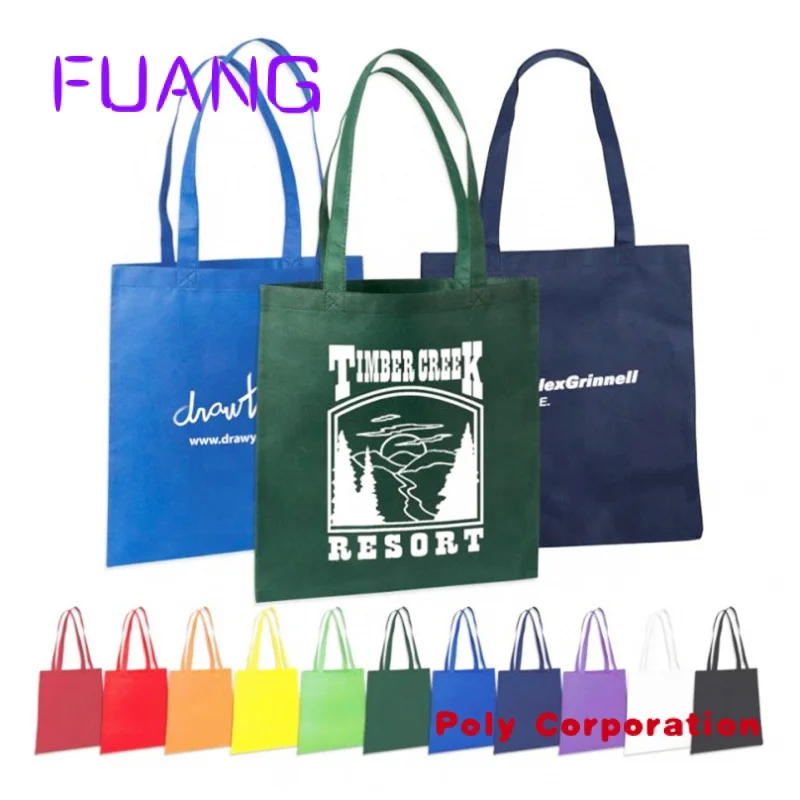 Custom Logo Print Supermarkt Eco Herbruikbare Boodschappentas Niet Geweven Tas