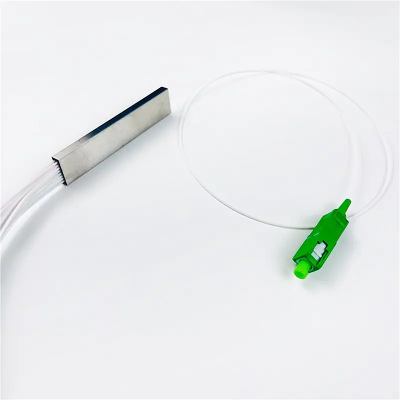 2Pcs 1X16 Optical Splitter 0.9SM SC/APC PLC Type Mini Fiber Optic Splitter For Home Wiring Engineering Project