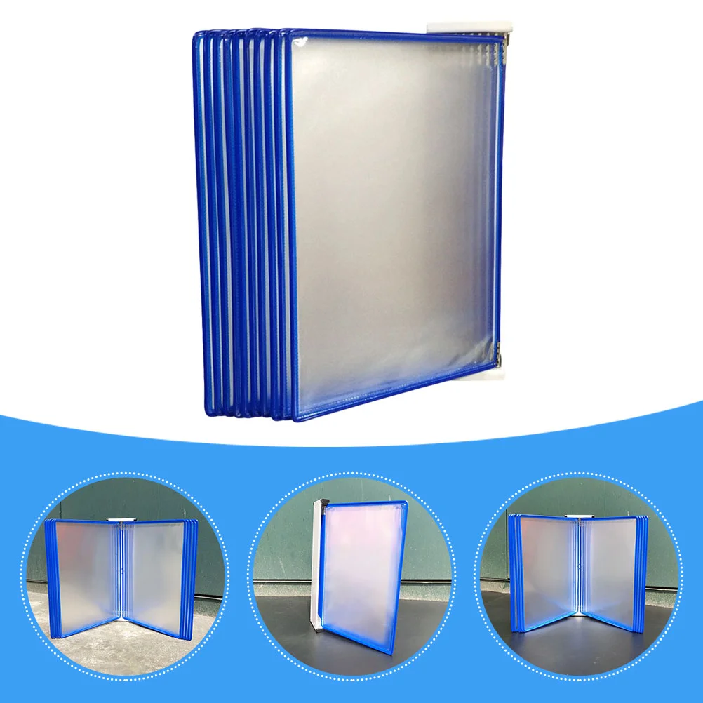 Wall Mounted Document Display Rack Stand Hanging Folder for Files Holder Wallpaper Pvc Office