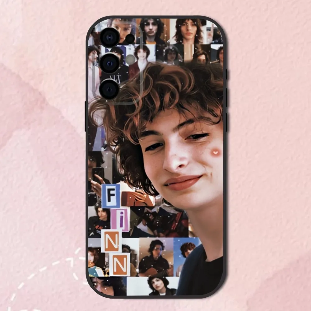 Finn Wolfhard Black Phone Case, capa macia para Samsung S24,S21,S22,S23,S30,Ultra,S20,Plus,Fe,Lite, Nota, 10,9,5G