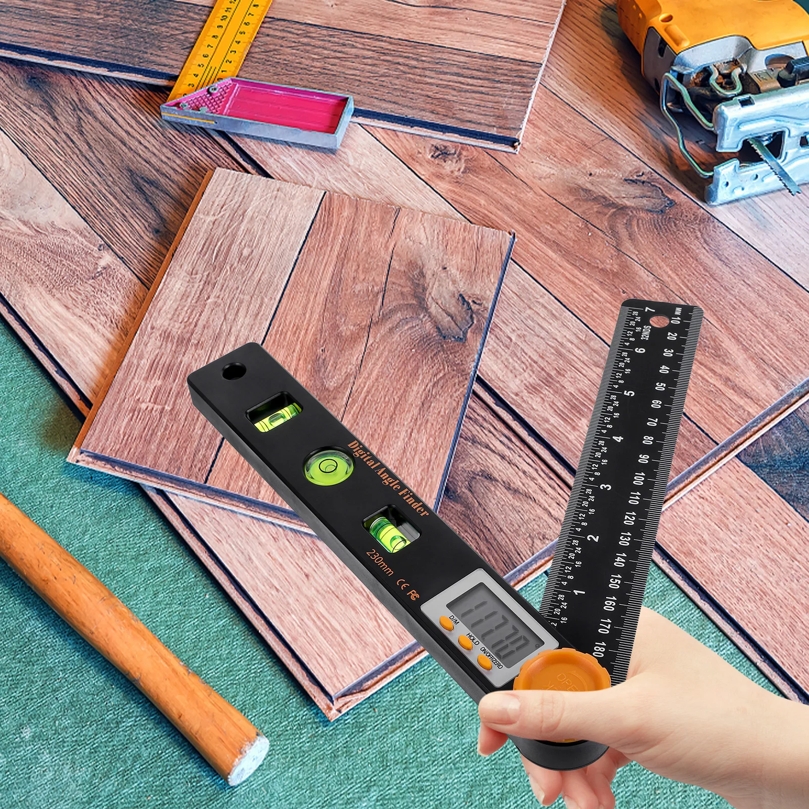 

Digital Angle Ruler Electronic Protractor Portable Goniometer Woodworking Tools Clear Display Measurement Gauge Lightweight