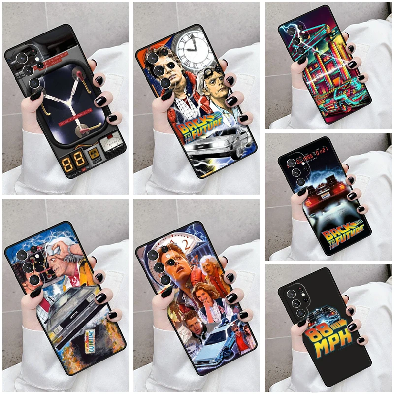 

Чехол для телефона Samsung Galaxy S24 S25 S23 S21fe S22 Ultra Plus Note 10 20, чехол «Назад в будущее», винтажный ретро-плакат