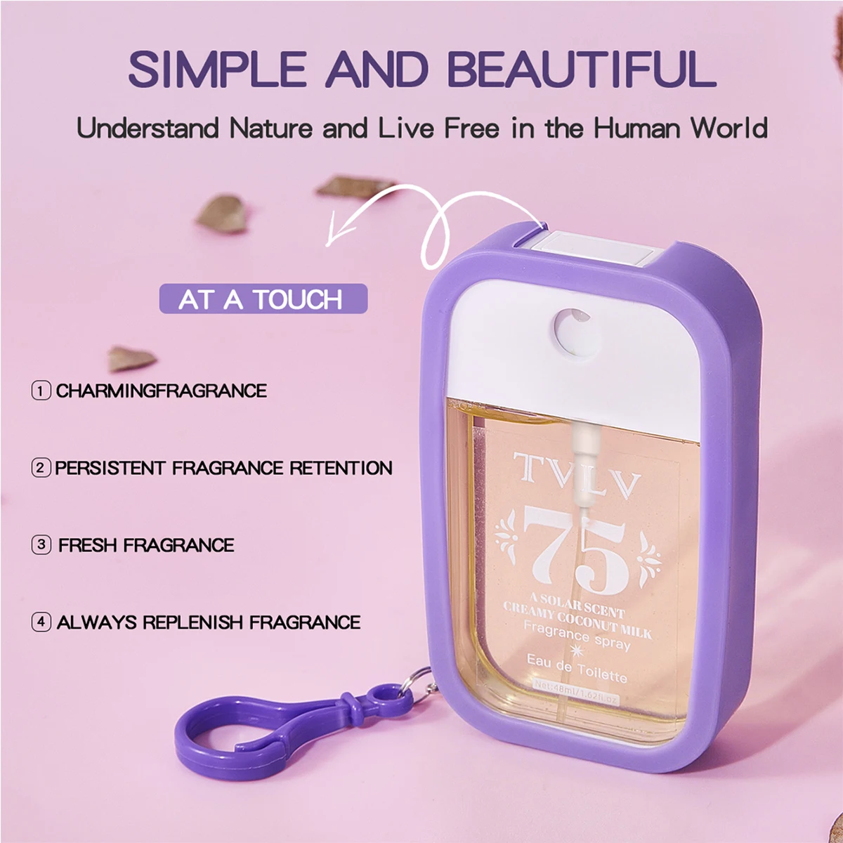 Flower Fragrance Spray, Fresh and Elegant Flower Fragrance, Lasting Fragrance, Small and Portable Spray Type Perfume image 5