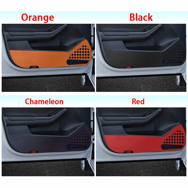 

ForVolkswagen Sagitar 2015-2018 Accessories Car Door Anti-Kick Anti-Dirty Pad Carbon Fiber Film Sticker Interior Cover Protector