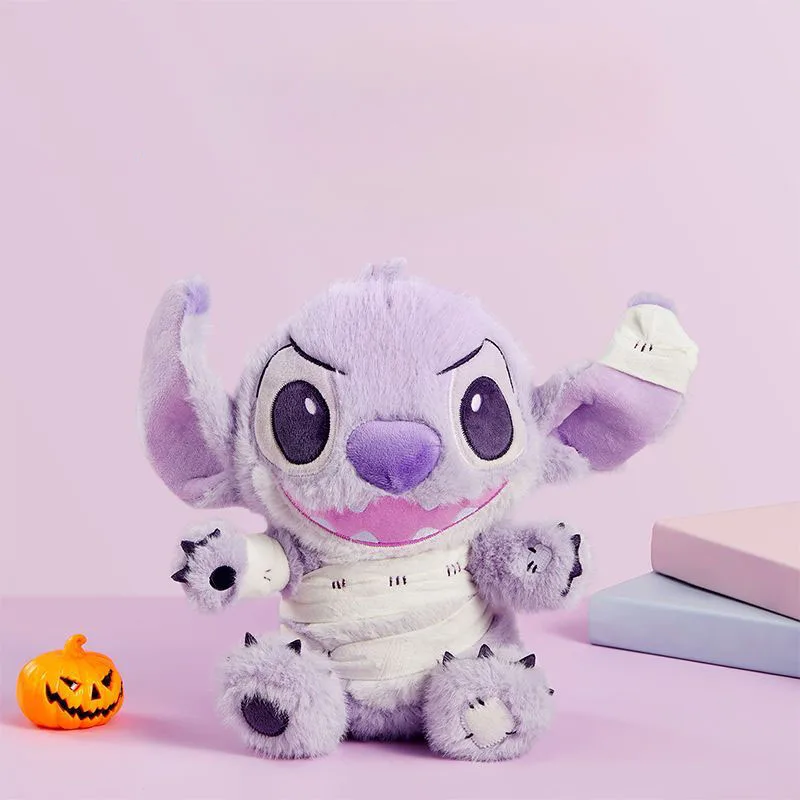 

Disney Lilo and Stitch Mummy Bandage Plush Toy Soft Fluffy Stuffed Animal with Purple Fur for Kids Gift and Home Decor Kawaii