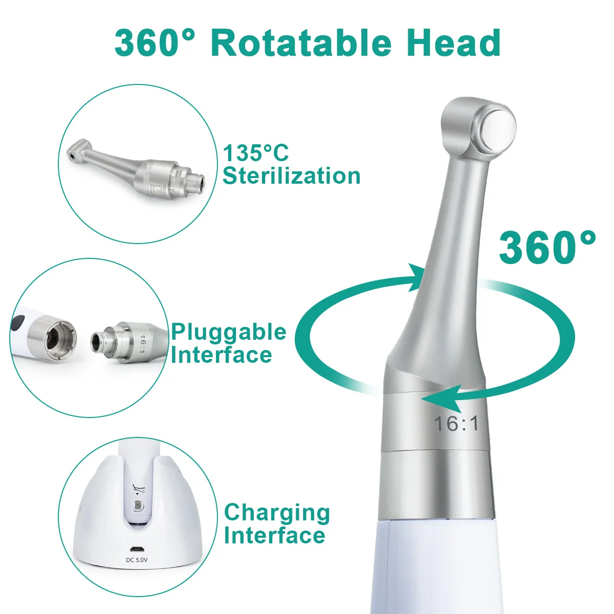 shop kim2 in 1  Endo Motor with Apex Locator with 16:1 Contra Angle Canal for Endodontic Use den tistry Tools