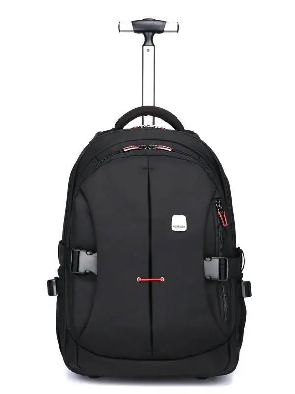 Wheeled Backpack Wheels Travel Commuter, Bag Travel Luggage Business Computer Bag Large Capacity Backpack Lightweight Rolling