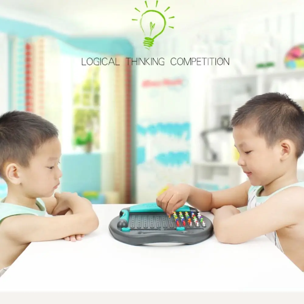 Juego interactivo de plástico a juego, tablero de ajedrez educativo, juegos de mesa de estrategia, pensamiento lógico Montessori