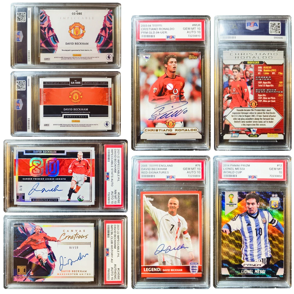 

PANINI Beckham Messi Ronaldo DIY домашний рейтинг карты кирпичи коллекционные игрушки подпись soccor подарки на Рождество и день рождения