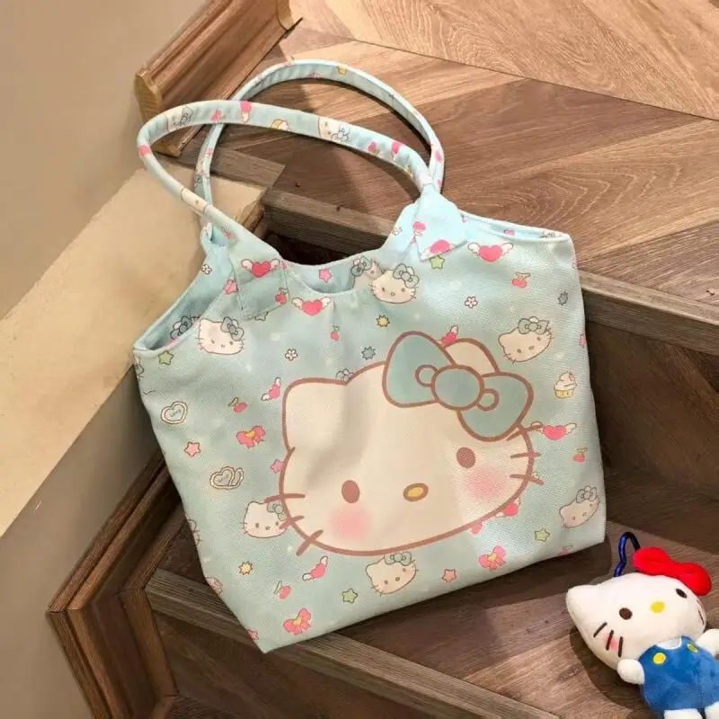 

Sanrio New Cartoon Shoulder Bag Kitty Shoulder Bag Large Capacity Fashion Sweet Style Student Girl Shop Tote Bag Shoulder Bag