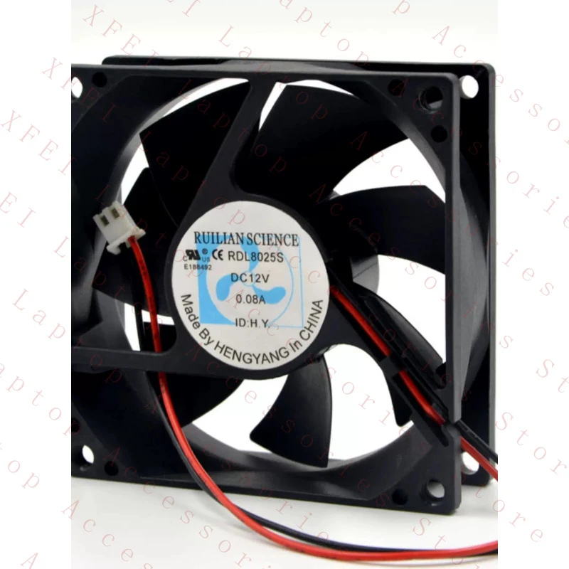 

C FOR RUILIAN RDL8025S 8025 12V 0.08A 8CM Power Supply Cooling Fan