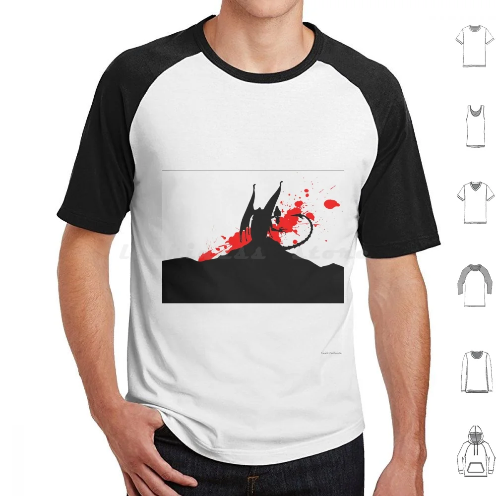 Ridley Silhouette T Shirt Big Size 100% Cotton Metroid Ridley